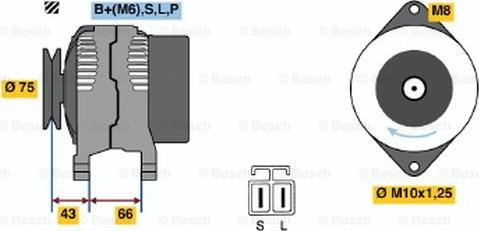 BOSCH 0 986 037 491 - Alternatore autozon.pro