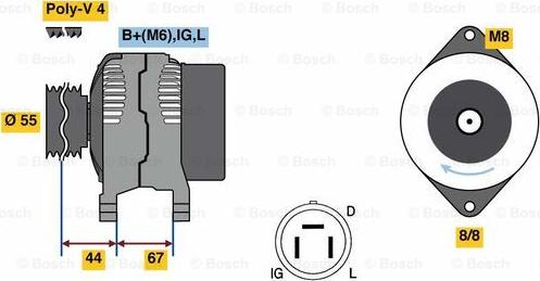 BOSCH 0 986 037 561 - Alternatore autozon.pro