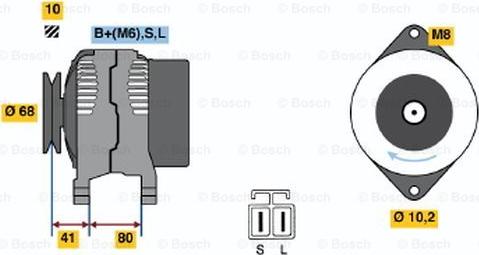 BOSCH 0 986 037 521 - Alternatore autozon.pro