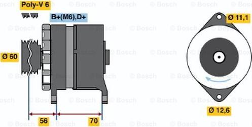 BOSCH 0 986 037 140 - Alternatore autozon.pro