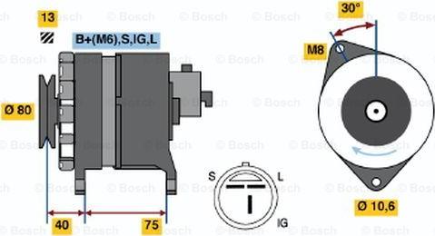 BOSCH 0 986 037 811 - Alternatore autozon.pro