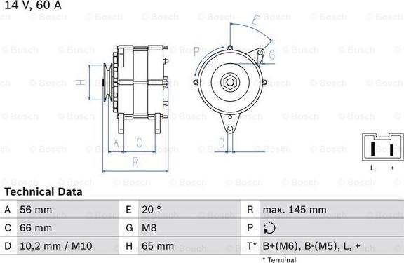 BOSCH 0 986 037 321 - Alternatore autozon.pro