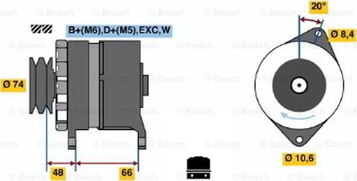 BOSCH 0 986 037 241 - Alternatore autozon.pro