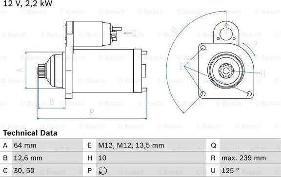 BOSCH 0 986 029 040 - Motorino d'avviamento autozon.pro