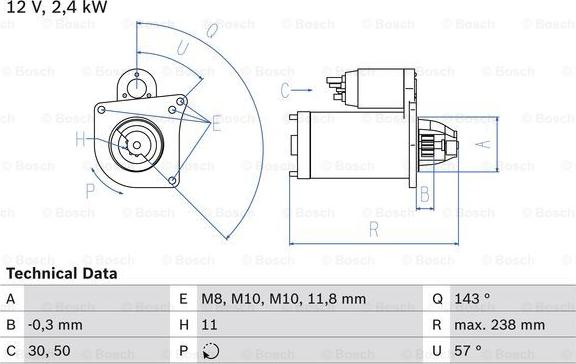 BOSCH 0 986 029 060 - Motorino d'avviamento autozon.pro