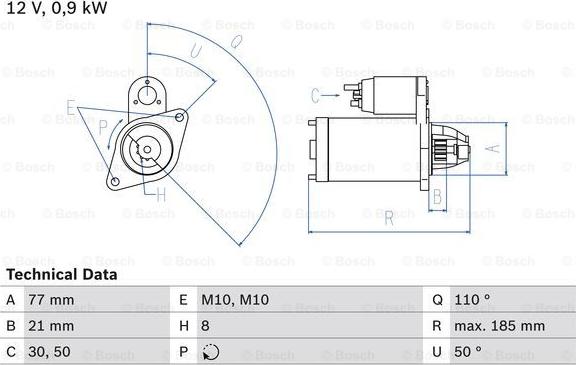 BOSCH 0 986 029 030 - Motorino d'avviamento autozon.pro