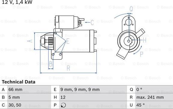 BOSCH 0 986 024 980 - Motorino d'avviamento autozon.pro