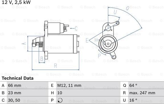 BOSCH 0 986 024 040 - Motorino d'avviamento autozon.pro