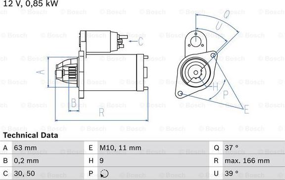 BOSCH 0 986 024 190 - Motorino d'avviamento autozon.pro