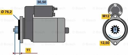 BOSCH 0 986 024 110 - Motorino d'avviamento autozon.pro