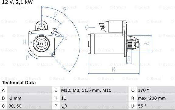 BOSCH 0 986 024 350 - Motorino d'avviamento autozon.pro