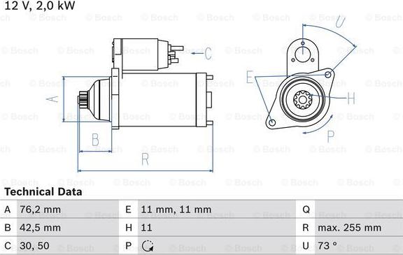 BOSCH 0 986 024 360 - Motorino d'avviamento autozon.pro