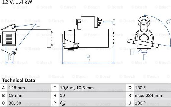 BOSCH 0 986 024 730 - Motorino d'avviamento autozon.pro