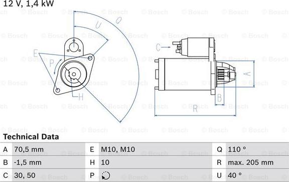 BOSCH 0 986 025 960 - Motorino d'avviamento autozon.pro