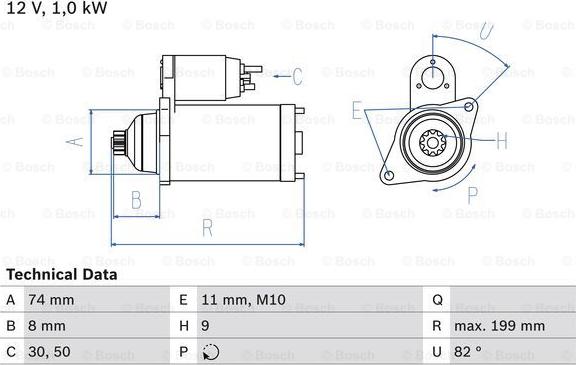 BOSCH 0 986 025 490 - Motorino d'avviamento autozon.pro