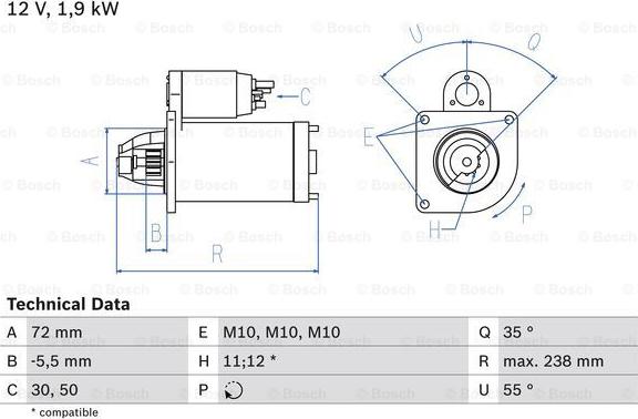 BOSCH 0 986 025 470 - Motorino d'avviamento autozon.pro