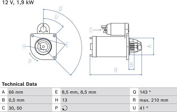 BOSCH 0 986 025 040 - Motorino d'avviamento autozon.pro