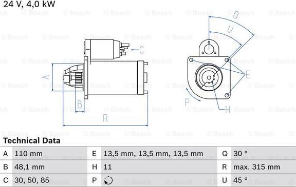 BOSCH 0 986 025 890 - Motorino d'avviamento autozon.pro