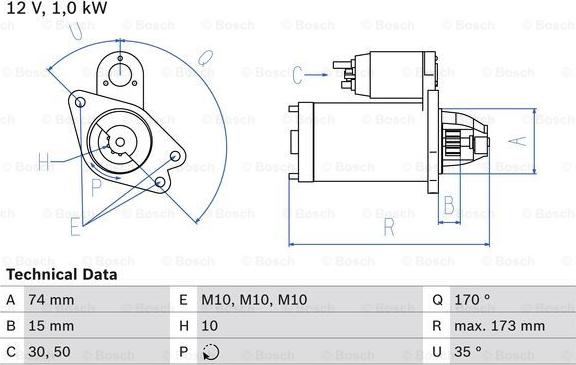 BOSCH 0 986 025 290 - Motorino d'avviamento autozon.pro