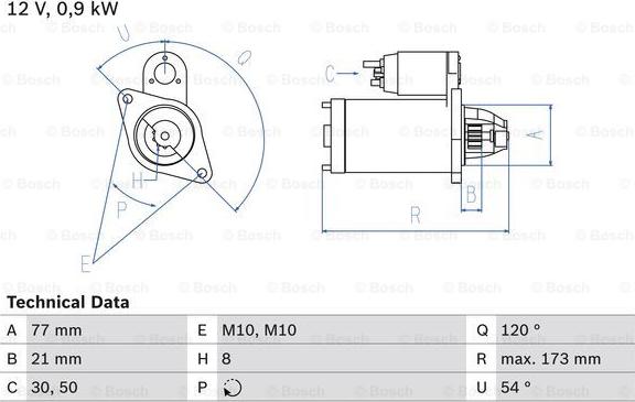 BOSCH 0 986 025 720 - Motorino d'avviamento autozon.pro