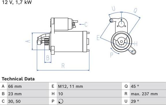 BOSCH 0 986 026 520 - Motorino d'avviamento autozon.pro