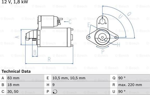 BOSCH 0 986 026 050 - Motorino d'avviamento autozon.pro