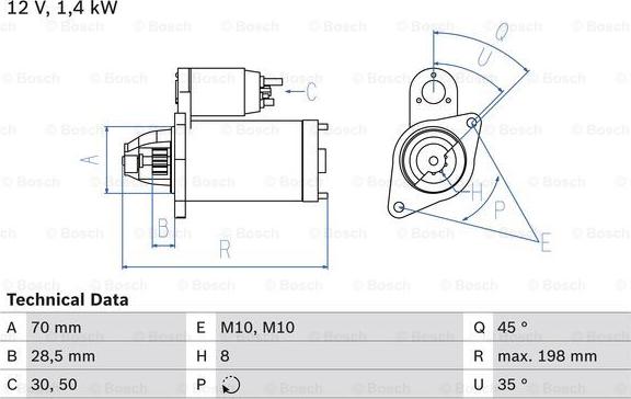 BOSCH 0 986 026 020 - Motorino d'avviamento autozon.pro