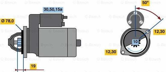 BOSCH 0 986 020 001 - Motorino d'avviamento autozon.pro