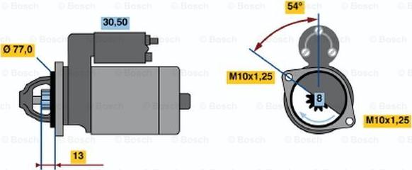 BOSCH 0 986 020 391 - Motorino d'avviamento autozon.pro