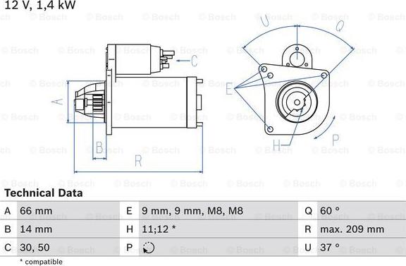 BOSCH 0 986 021 651 - Motorino d'avviamento autozon.pro