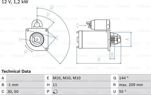 BOSCH 0 986 021 671 - Motorino d'avviamento autozon.pro