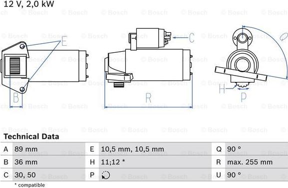 BOSCH 0 986 021 810 - Motorino d'avviamento autozon.pro