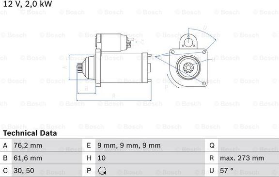 BOSCH 0 986 021 870 - Motorino d'avviamento autozon.pro