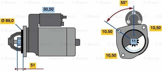 BOSCH 0 986 023 990 - Motorino d'avviamento autozon.pro