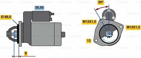 BOSCH 0 986 023 900 - Motorino d'avviamento autozon.pro