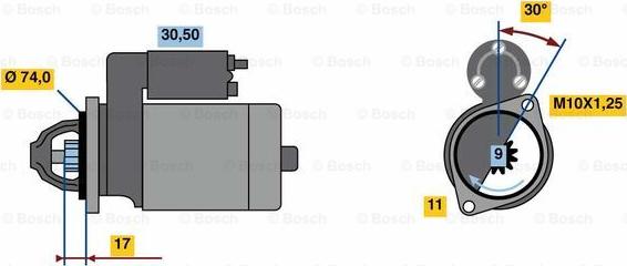 BOSCH 0 986 023 910 - Motorino d'avviamento autozon.pro