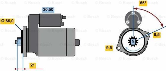 BOSCH 0 986 023 460 - Motorino d'avviamento autozon.pro