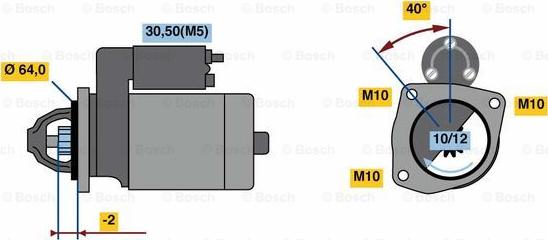 BOSCH 0 986 023 500 - Motorino d'avviamento autozon.pro