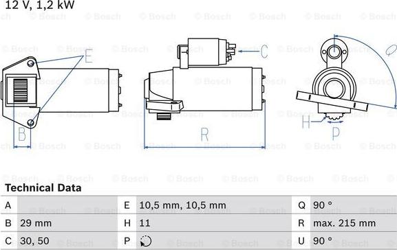 BOSCH 0 986 023 570 - Motorino d'avviamento autozon.pro