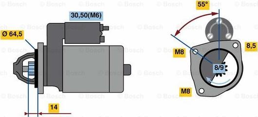 BOSCH 0 986 023 650 - Motorino d'avviamento autozon.pro