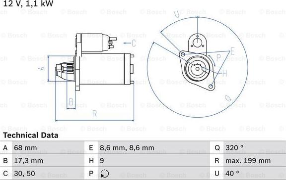 BOSCH 0 986 023 660 - Motorino d'avviamento autozon.pro