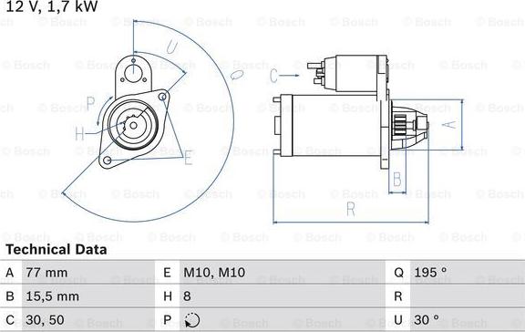 BOSCH 0 986 023 600 - Motorino d'avviamento autozon.pro