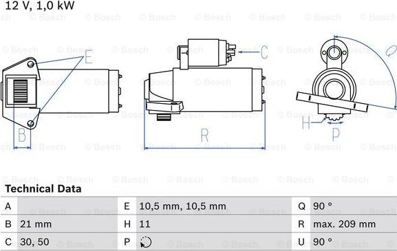 BOSCH 0 986 023 610 - Motorino d'avviamento autozon.pro