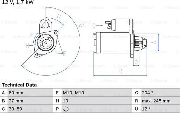 BOSCH 0 986 023 100 - Motorino d'avviamento autozon.pro