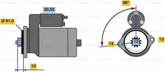 BOSCH 0 986 023 840 - Motorino d'avviamento autozon.pro