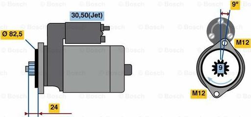 BOSCH 0 986 023 800 - Motorino d'avviamento autozon.pro