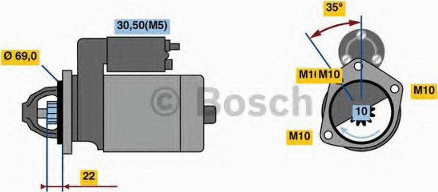 BOSCH 0986023870 - Motorino d'avviamento autozon.pro