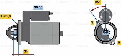 BOSCH 0 986 023 790 - Motorino d'avviamento autozon.pro