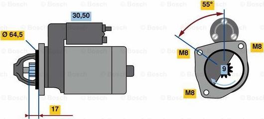 BOSCH 0 986 023 740 - Motorino d'avviamento autozon.pro