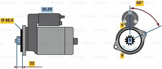 BOSCH 0 986 023 710 - Motorino d'avviamento autozon.pro